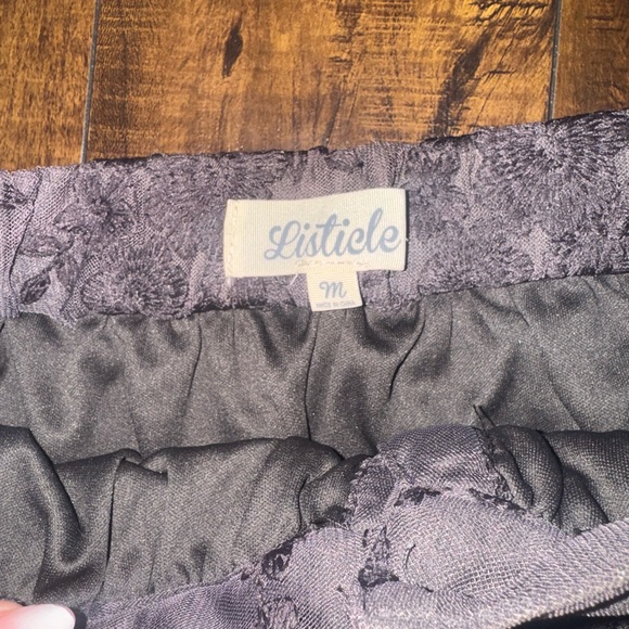 Listicle Dark Gray Lace Maxi Skirt - Picture 6 of 6